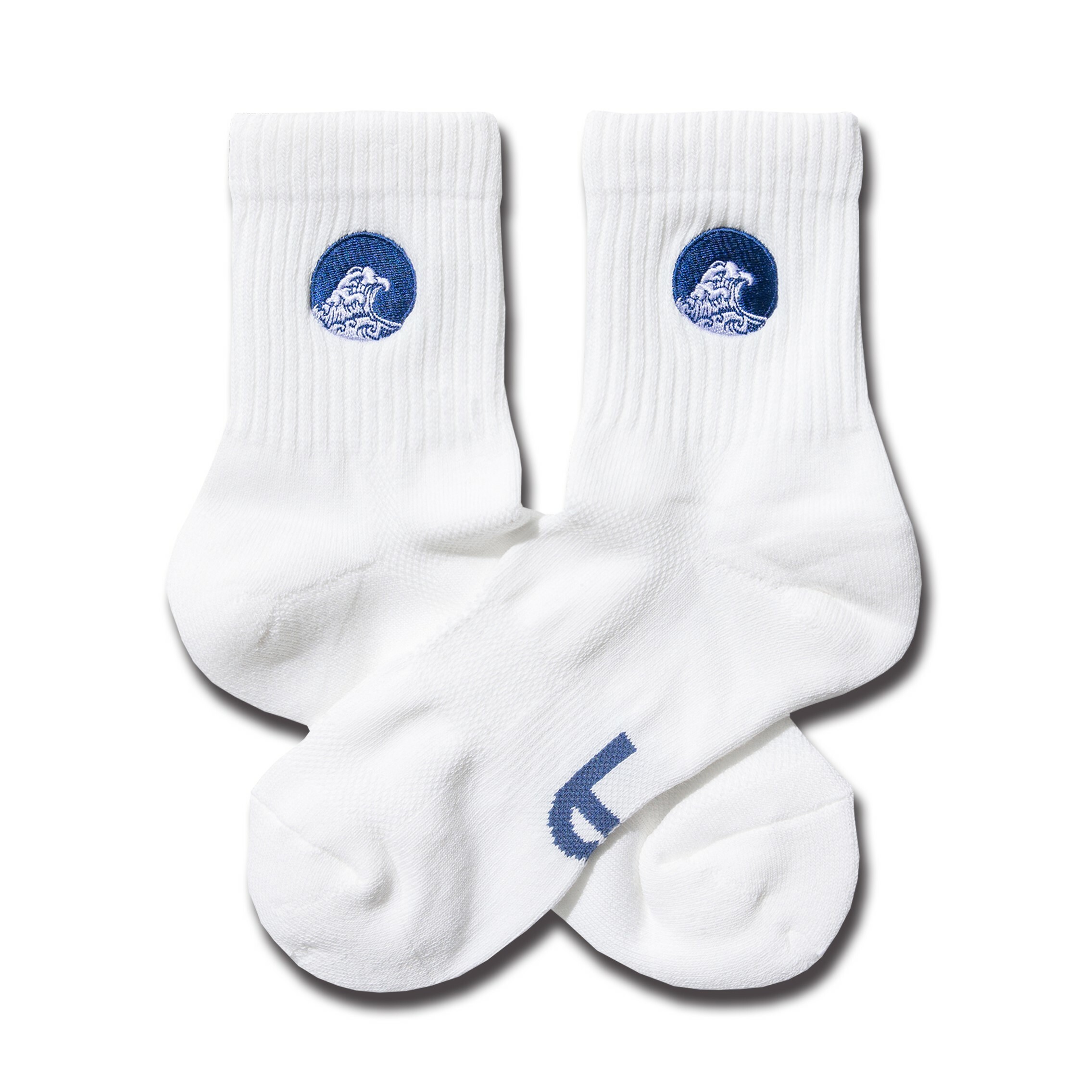 【車庫服飾】BEST FOOT FRIEND Seaspray Short / 海浪電繡短襪