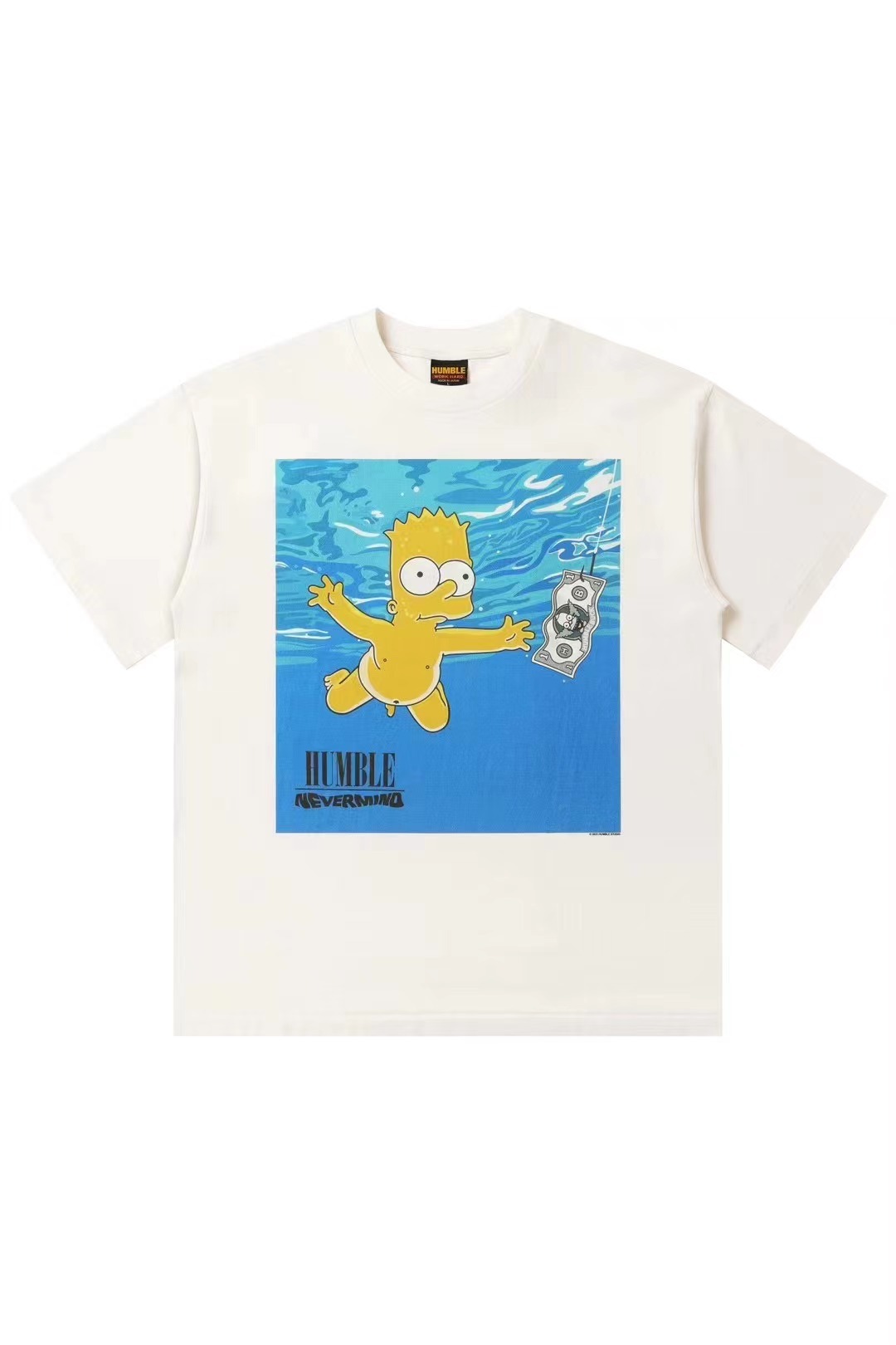 HUMBLE 翻玩辛普森水洗做舊短袖