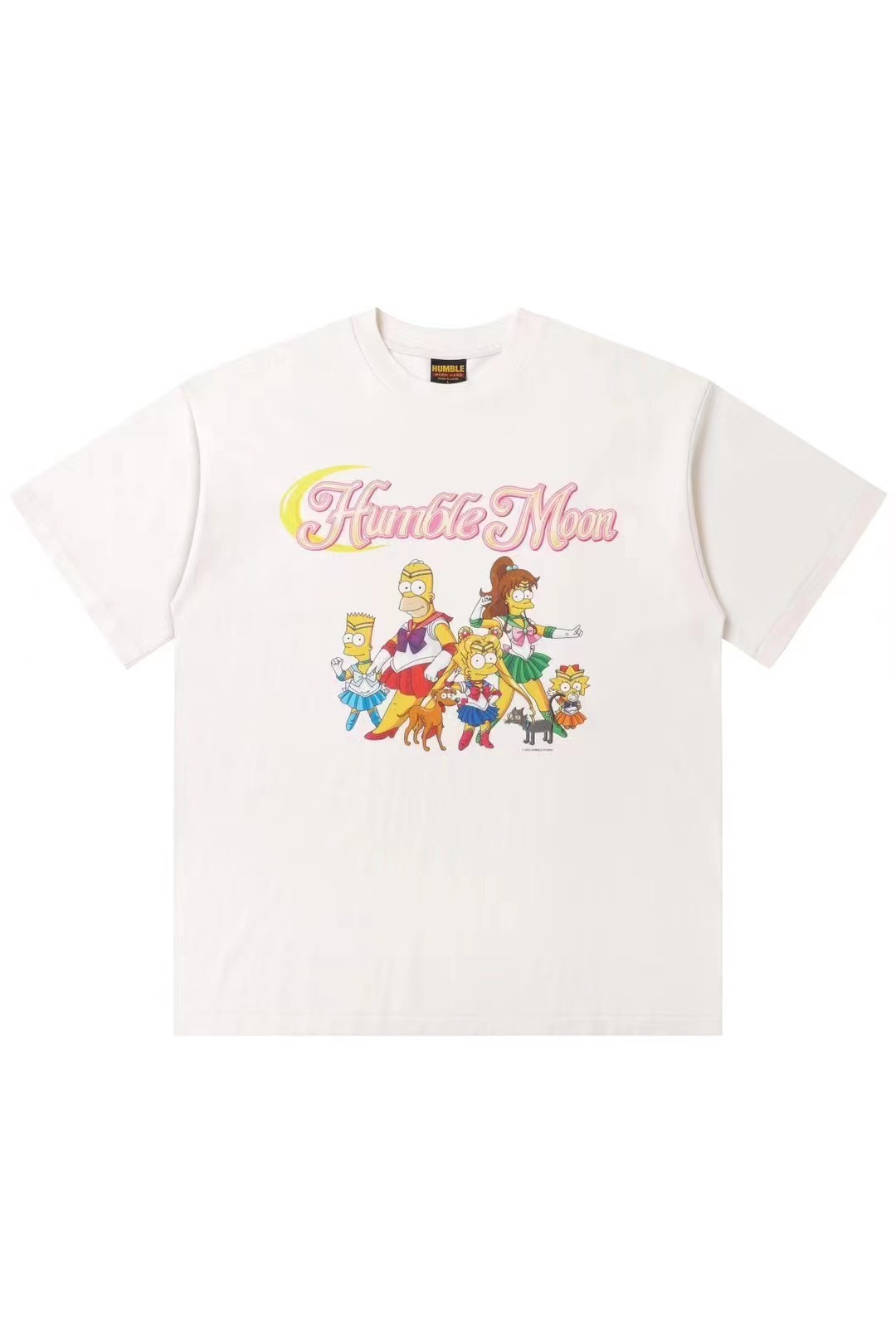 HUMBLE 翻玩辛普森美少女戰士水洗做舊短袖