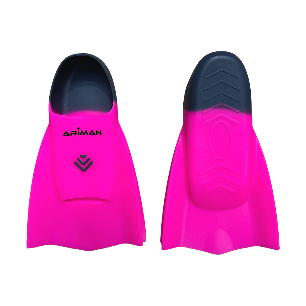 動力訓練短蛙鞋 - 熒光粉紅