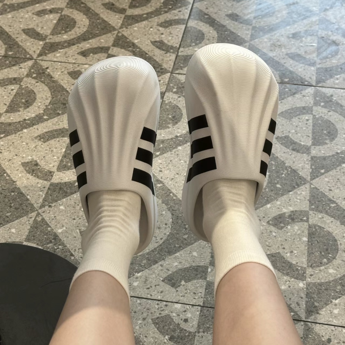 Adidas Adifom Superstar Mule 三線 懶人鞋 貝殼鞋 穆勒鞋 拖鞋 白 黑