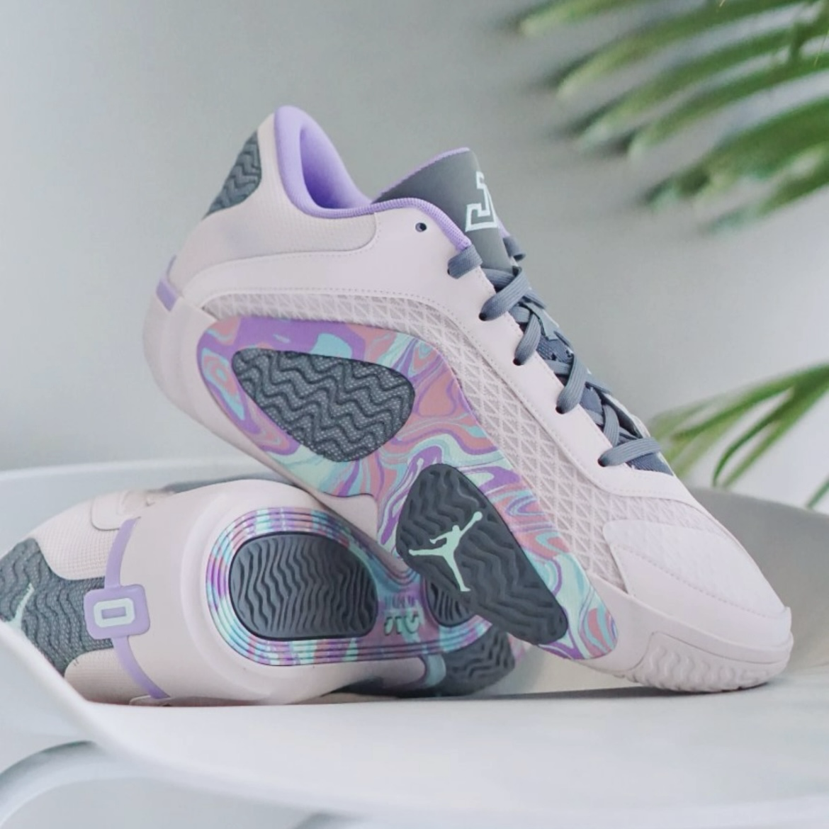 Nike Air Jordan Tatum 2 Sidewalk Chalk PF 藕紫灰粉 米紫 喬丹 實戰籃球鞋