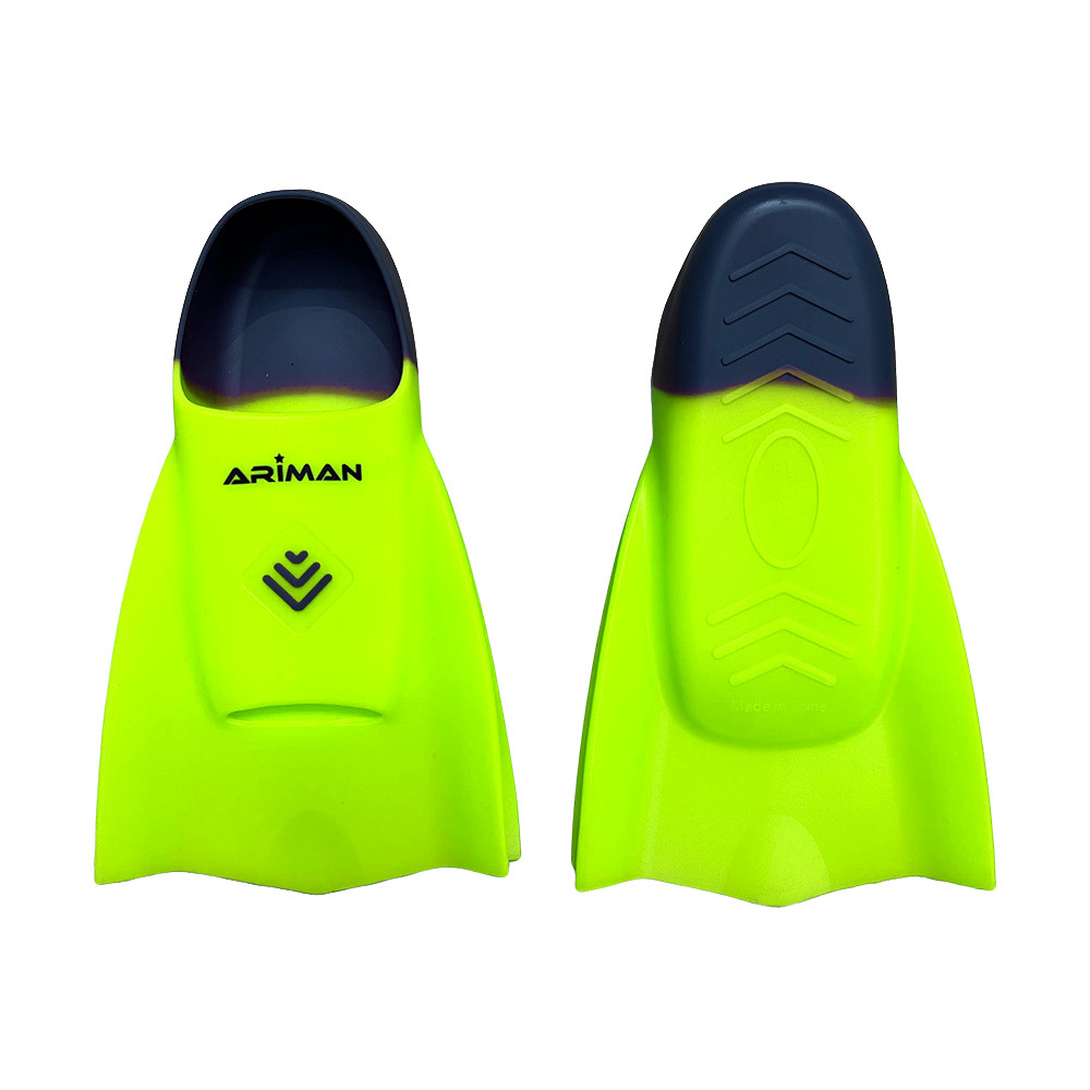 動力訓練短蛙鞋 - 熒光綠