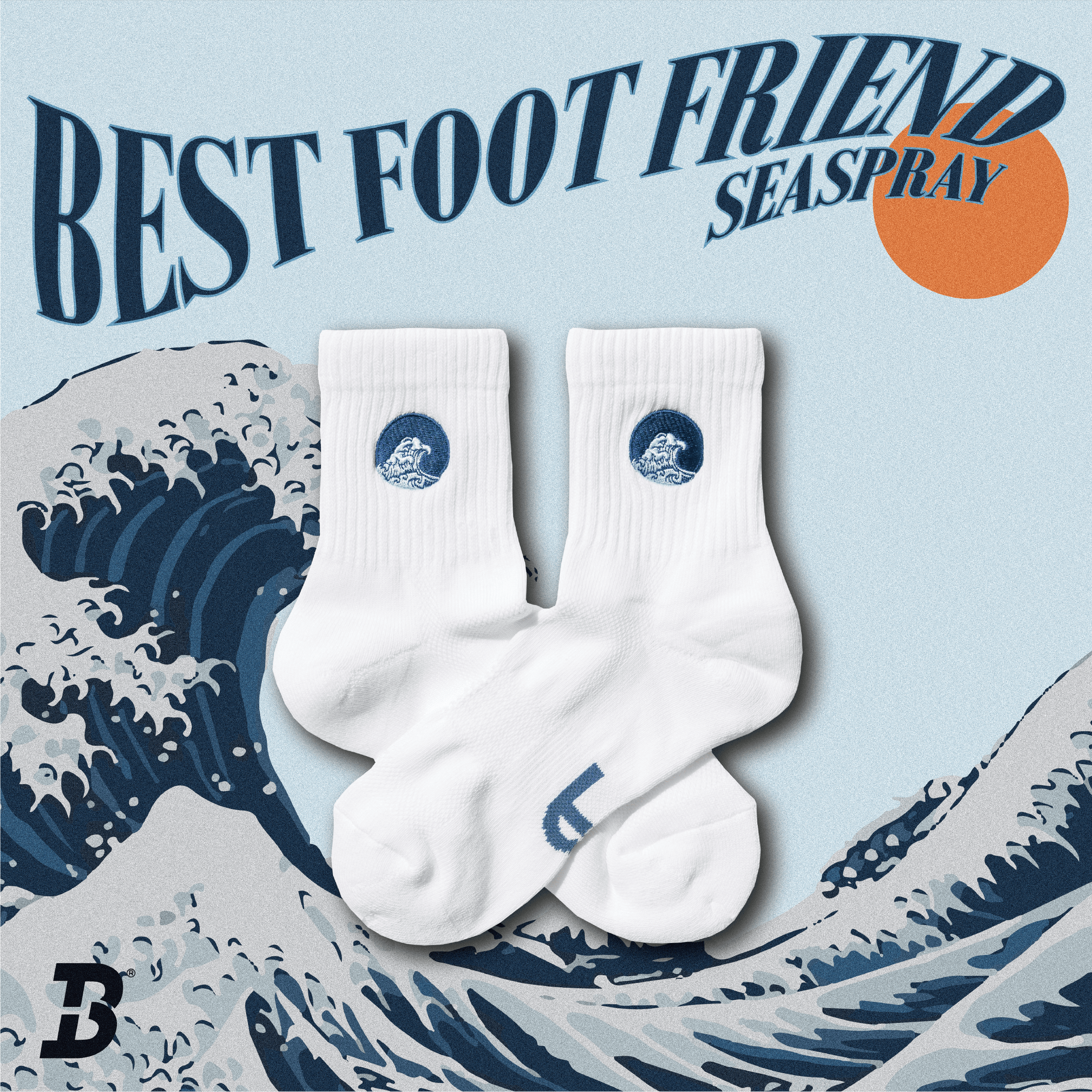 【Focus Store】現貨秒發 BFF  海浪電繡 "White" 白色 BF24099-WH