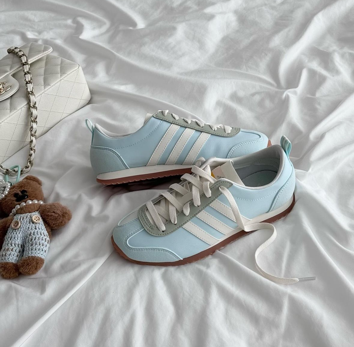 Adidas VL JOG 2.0 水藍色 蘇打焦糖 帆布 麂皮 復古 德訓鞋 JI2434/預購