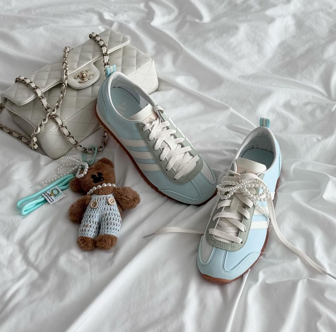 Adidas VL JOG 2.0 水藍色 蘇打焦糖 帆布 麂皮 復古 德訓鞋 JI2434/預購