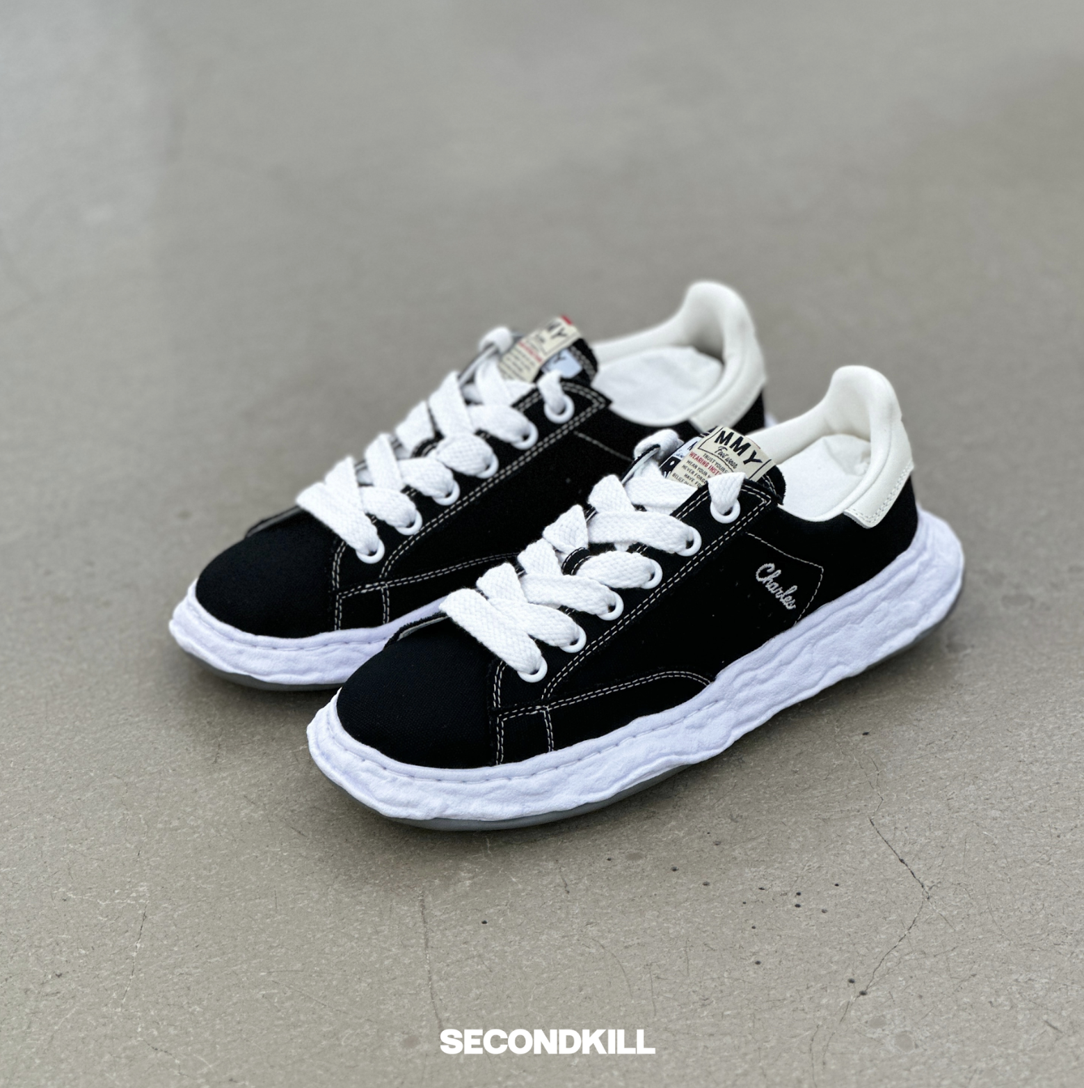 Maison Mihara Yasuhiro Canvas Charles- Black l A12FW703