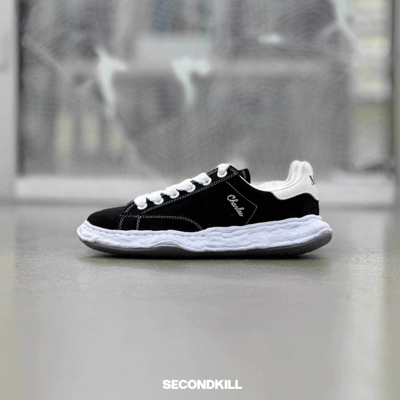 Maison Mihara Yasuhiro Canvas Charles- Black l A12FW703