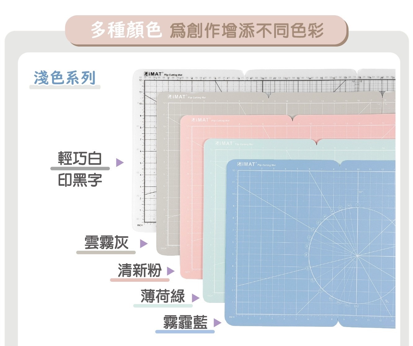 翻轉切割墊 M型 A1 A3 A4尺寸｜IMAT 台灣