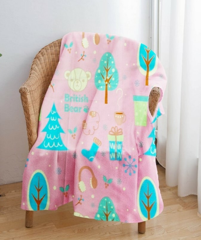 士林總會｜英國熊冷氣毯 120*150-童話版(盒裝)