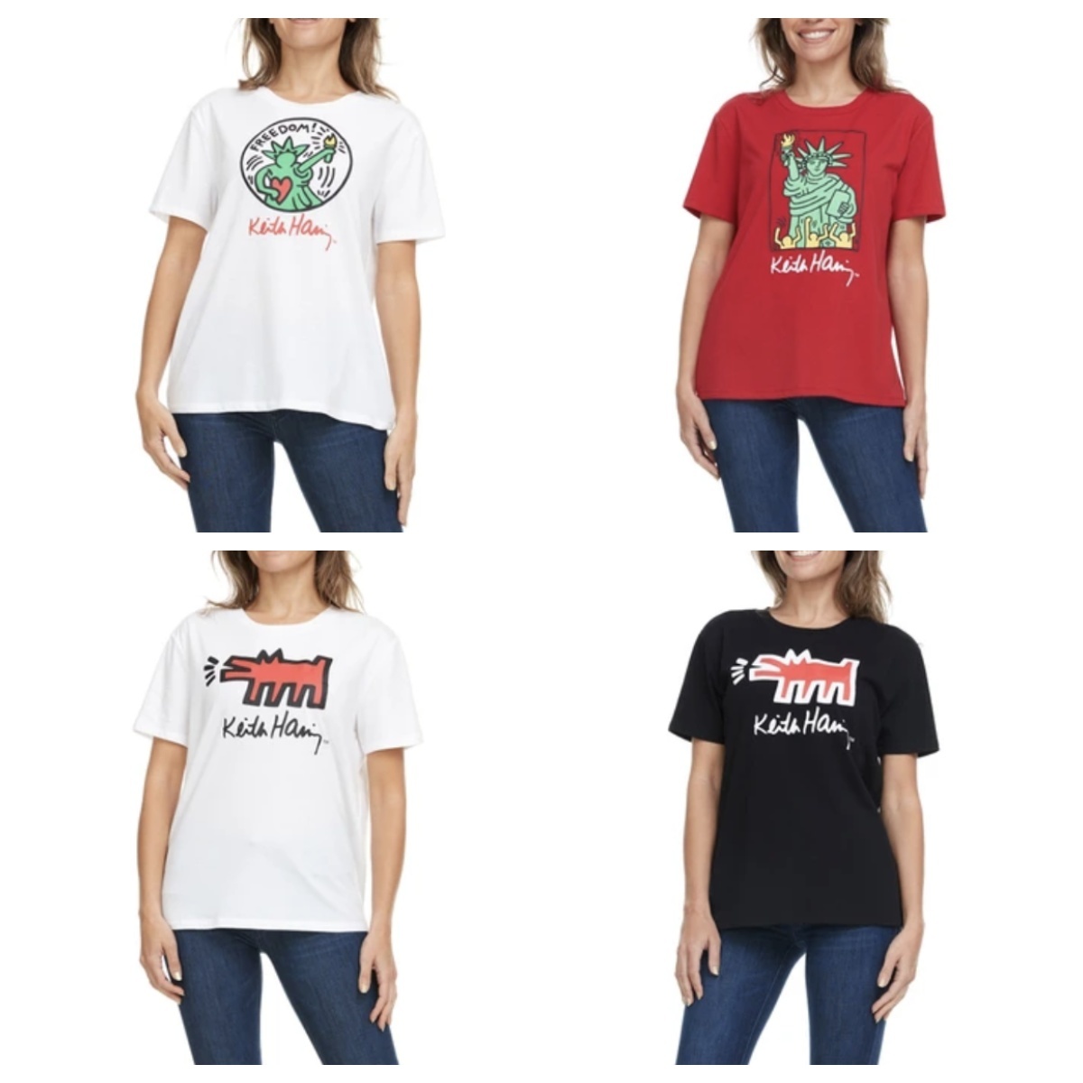 韓國 Keith Haring 女款短袖 TEE（清貨價貨品，不設退換） (K5/CO749)