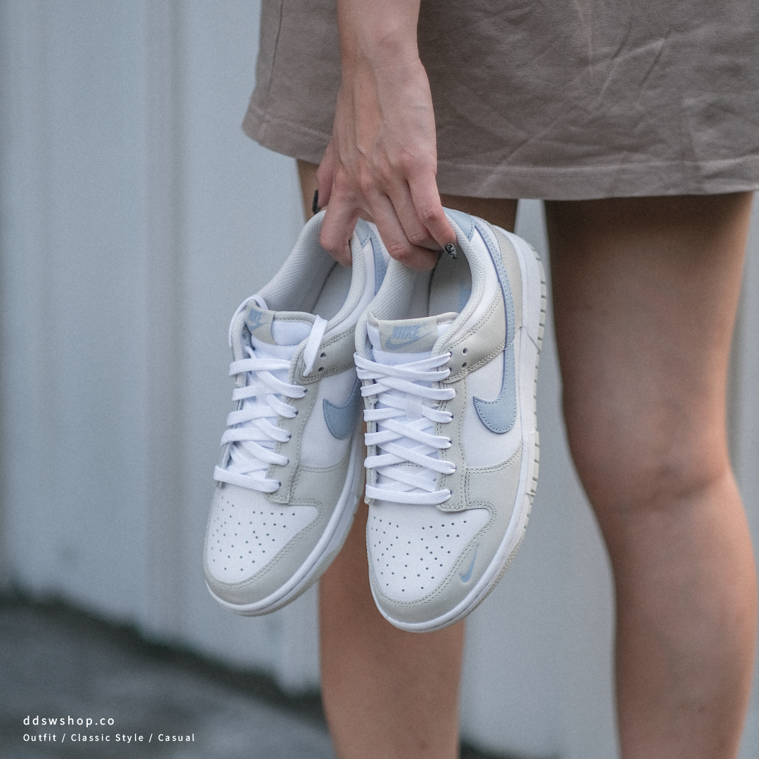 Nike Dunk Low W 寶寶藍 小勾勾 HF0023-100