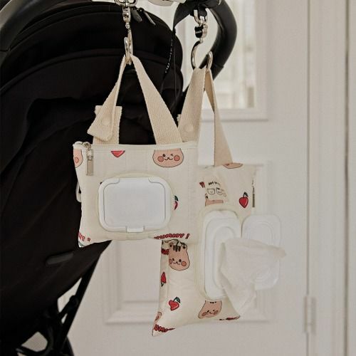 Juicy fruit🍒酸酸甜甜系列-濕紙巾便攜手提袋(小號/大號)