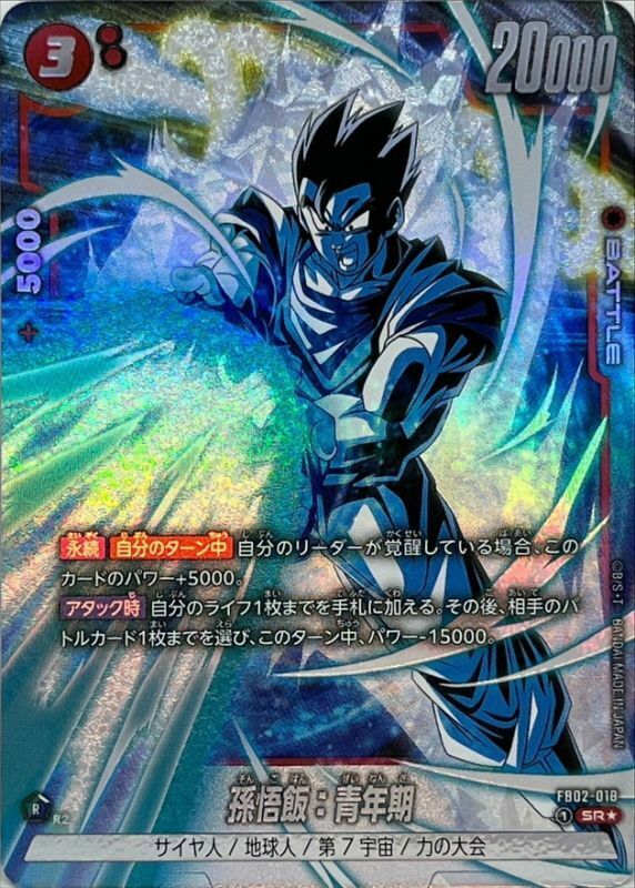 FB02-018 孫悟飯：青年期(1星)