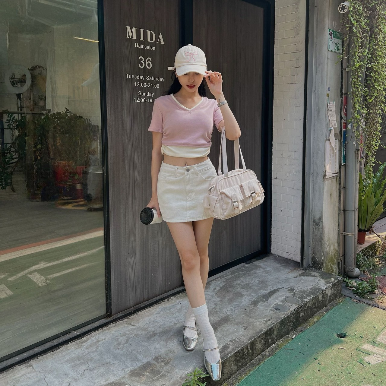 雙口袋運動單肩包/手提包/三色