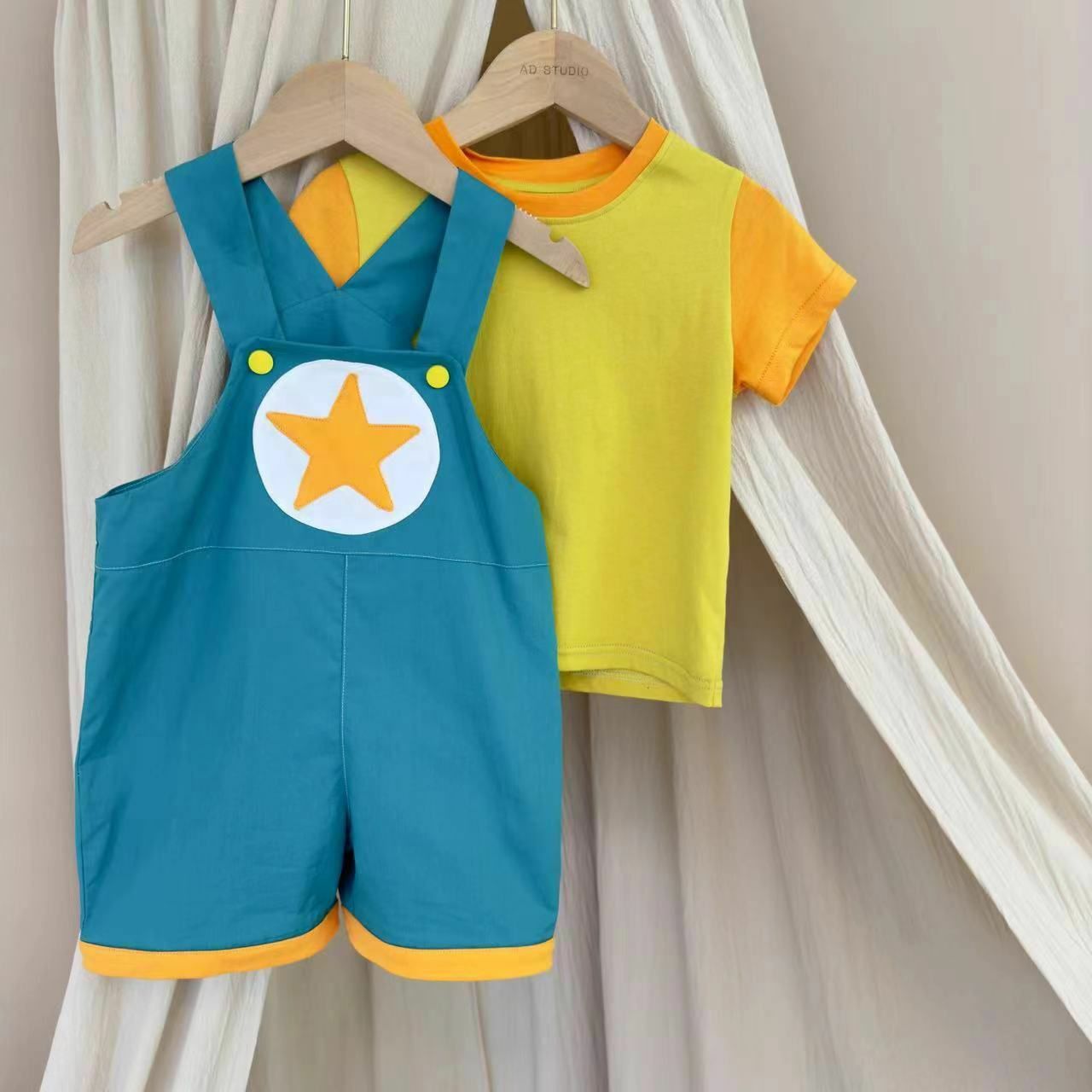 JJ 套裝 上衣連背帶褲😍