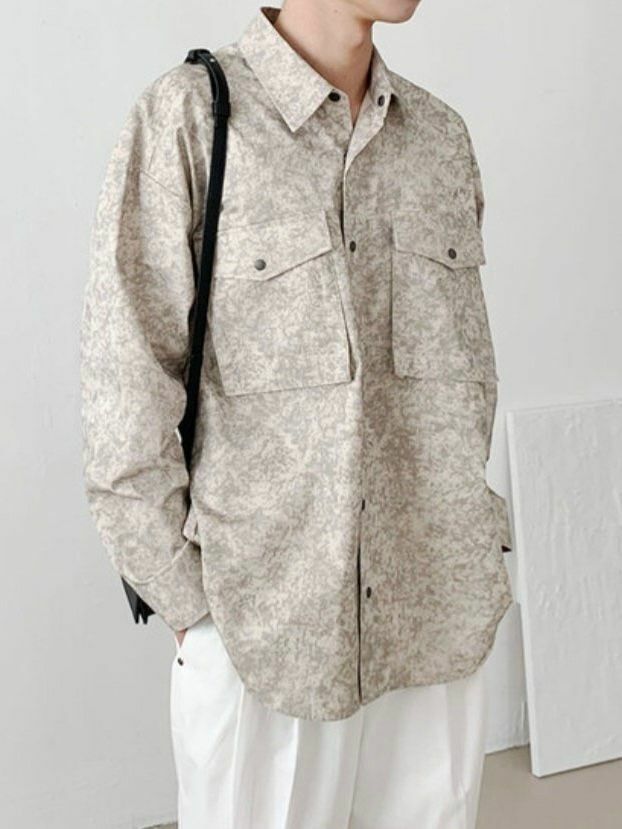 混色長袖恤衫 MALENKII-057S