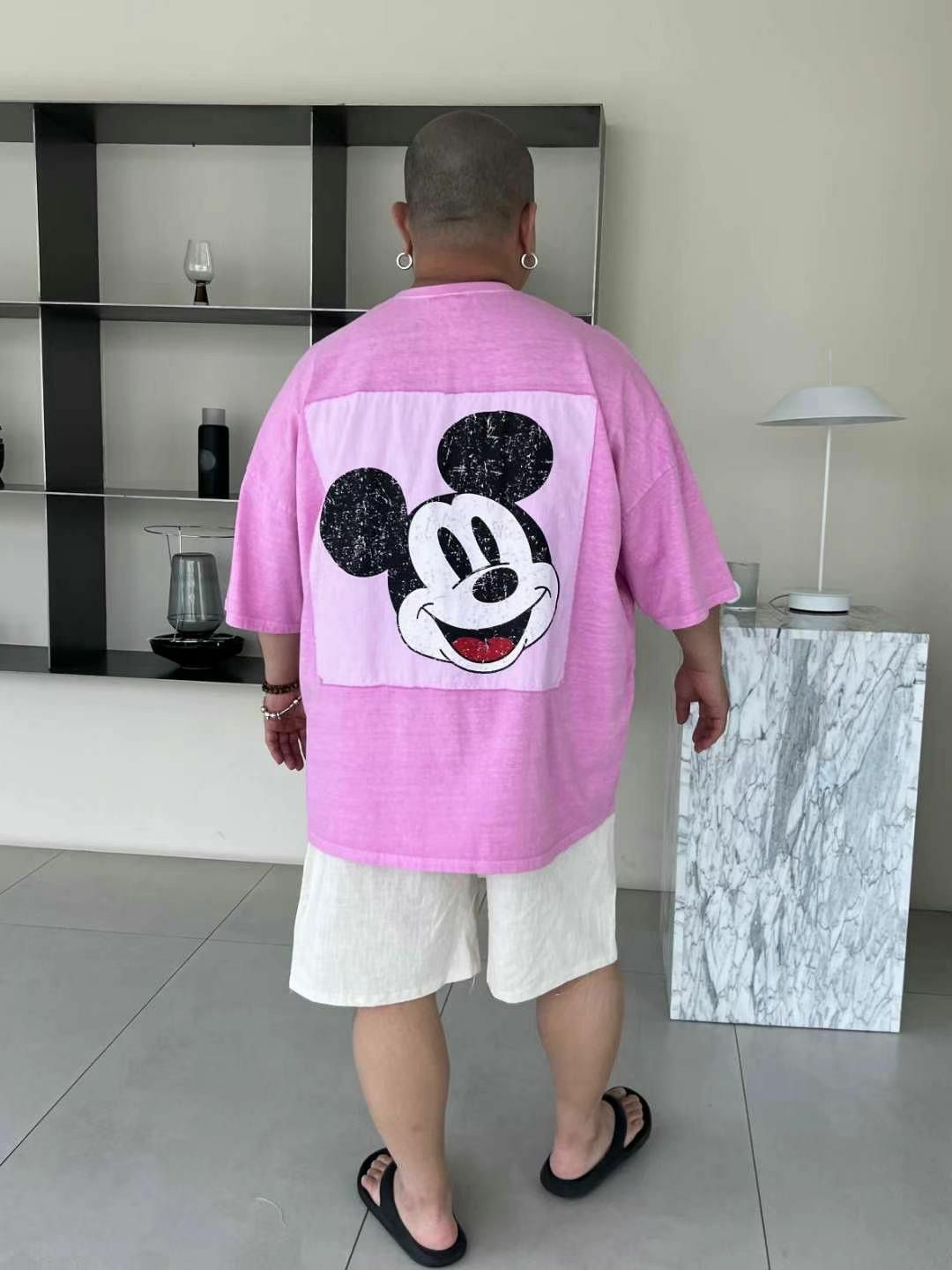 洗水Mickey圖案短袖Tee KKUKKU-001T