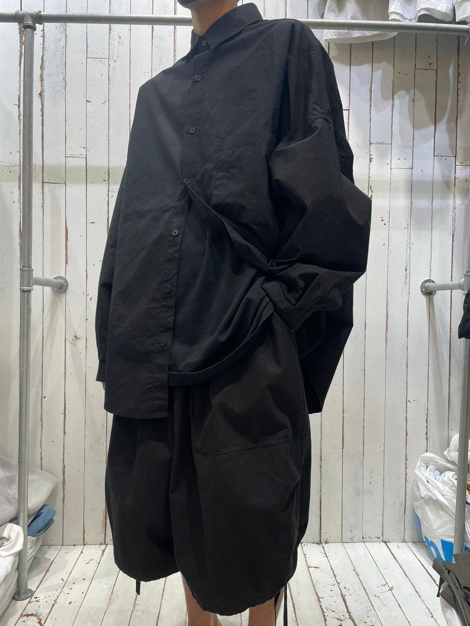 淨色袋口長袖恤衫 FARMERS-014S