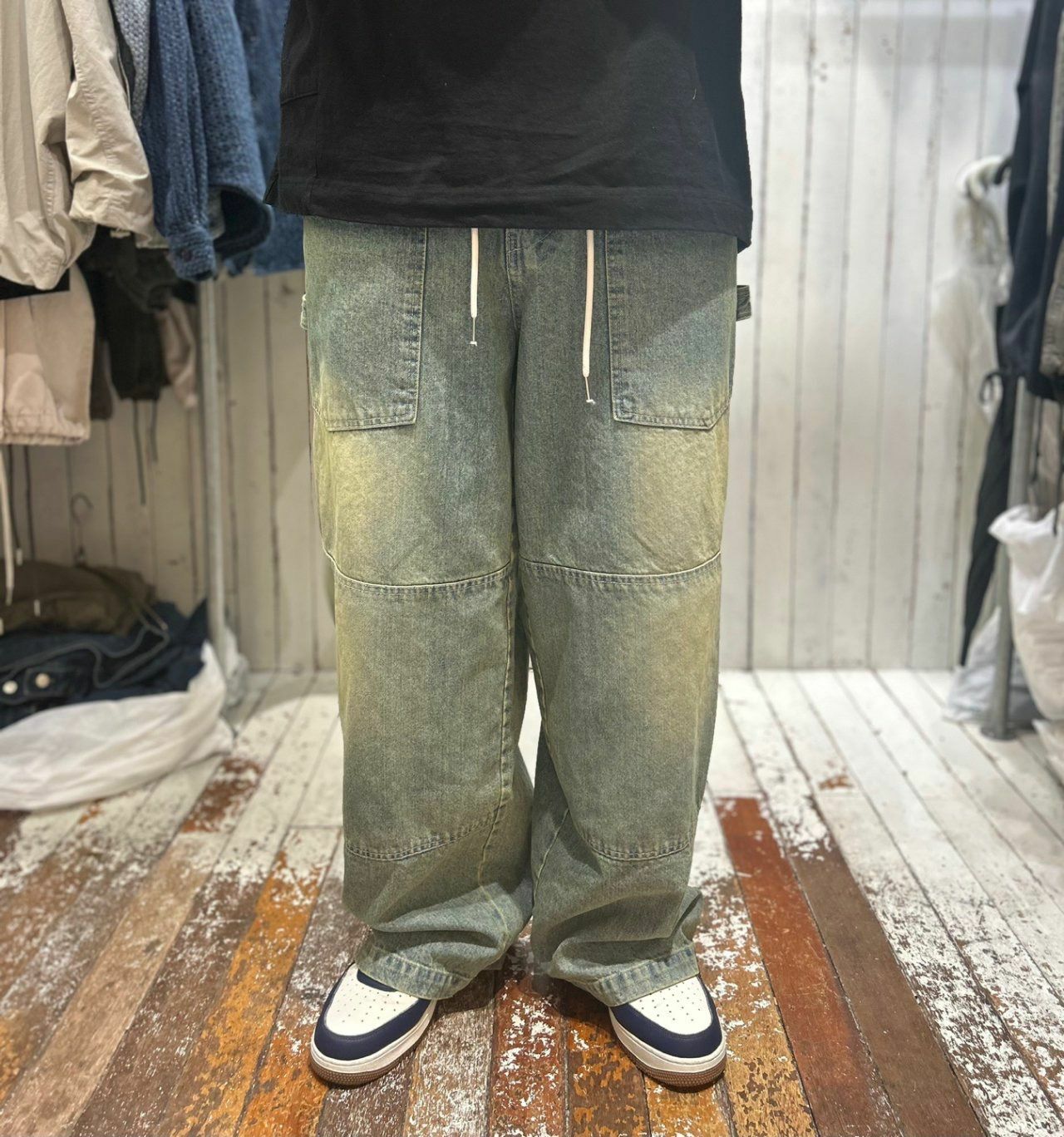 洗水鬆身牛仔褲 FARMERS-014J