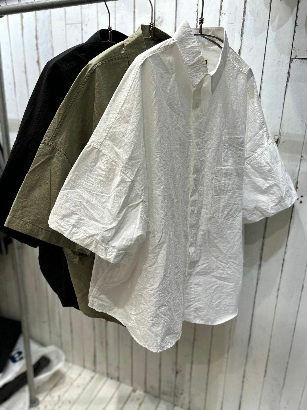 淨色袋口短袖恤衫 FARMERS-021S