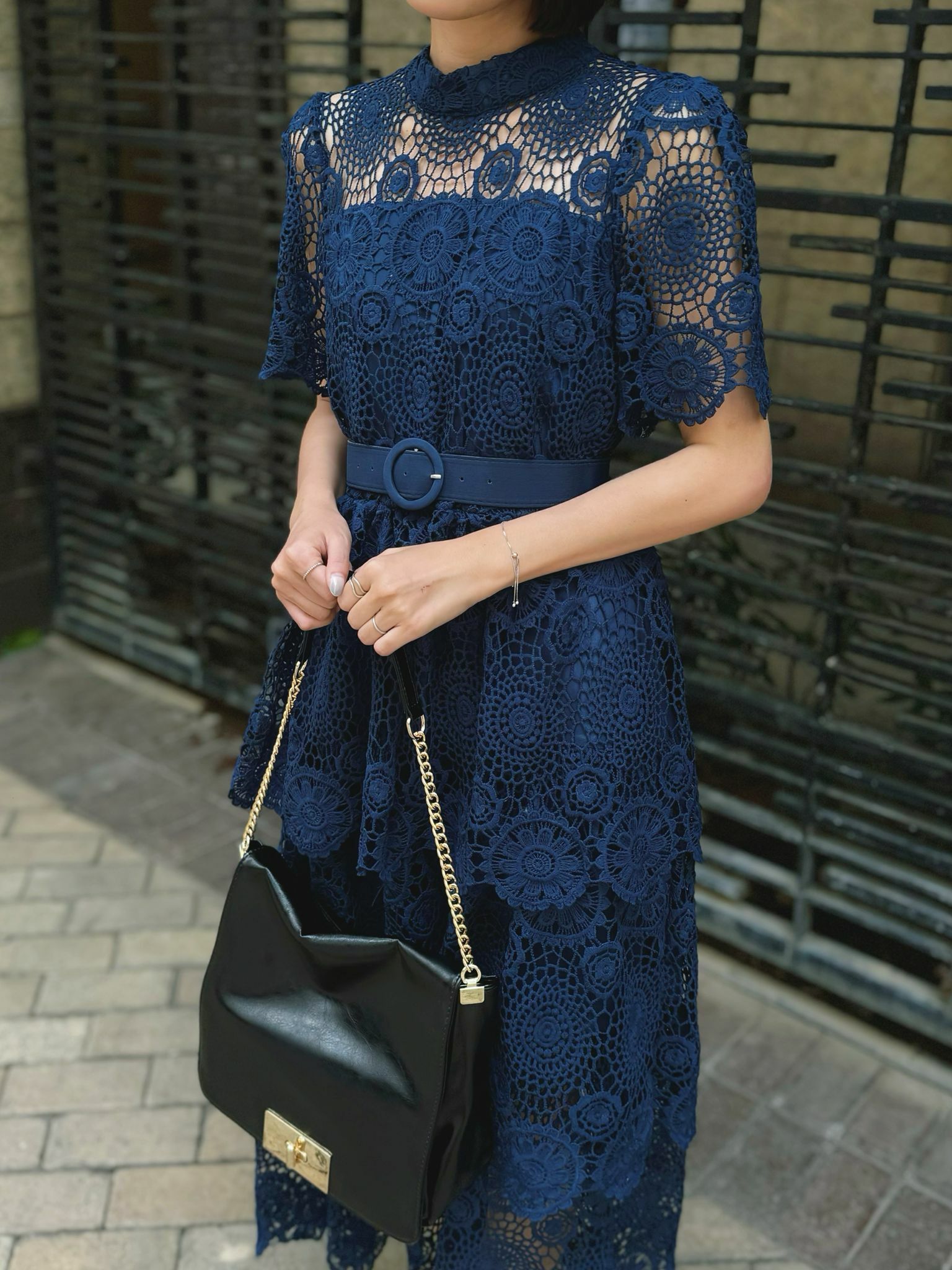 OP#6014 🤍齒輪Lace連身裙