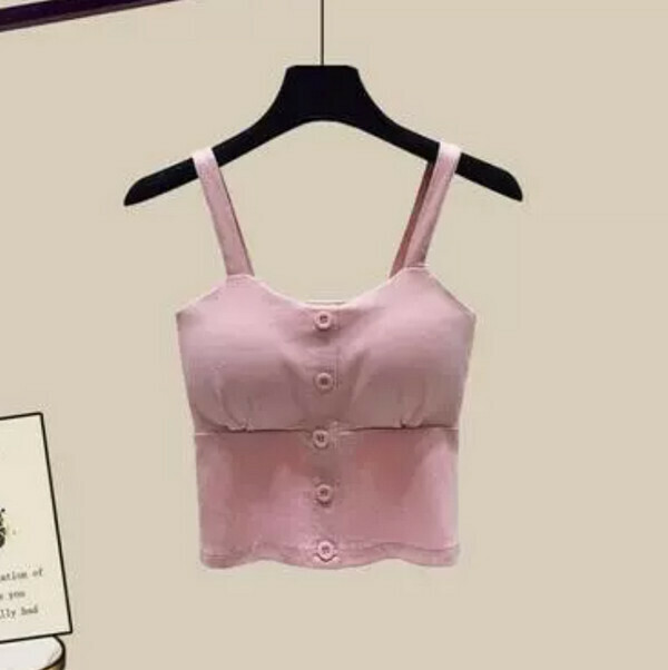 Casual wear camisole#Single piece (pink) (size M-4XL) (Contact customer service to confirm size after placing an order) 