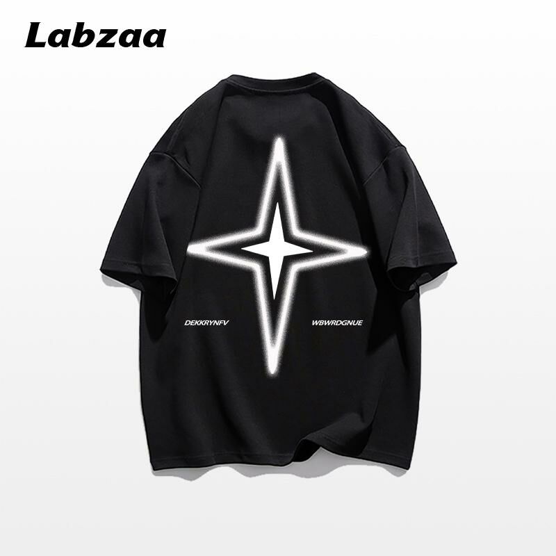 激抵休閒寬鬆短袖T恤( S-3XL碼 黑色)【下單後請聯絡客服確認發貨尺碼】