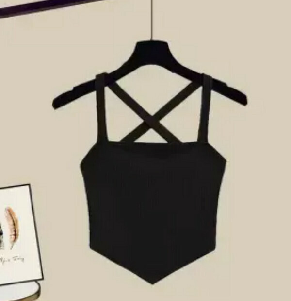 Spice Girl Camisole #Single Piece (Black) (M-4XL) (Contact customer service to confirm size after placing an order) 