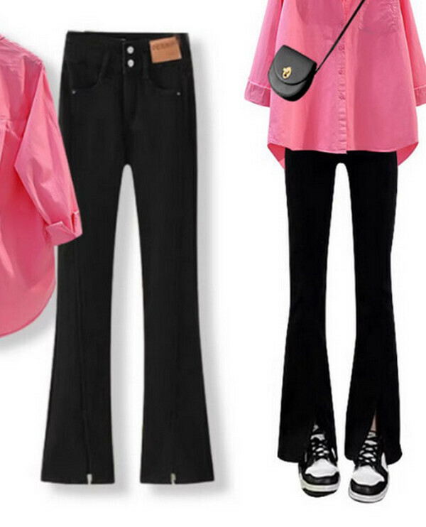 Women's Jeans - Single Piece (Black) (M-4XL) (Contact customer service to confirm size after placing an order) 