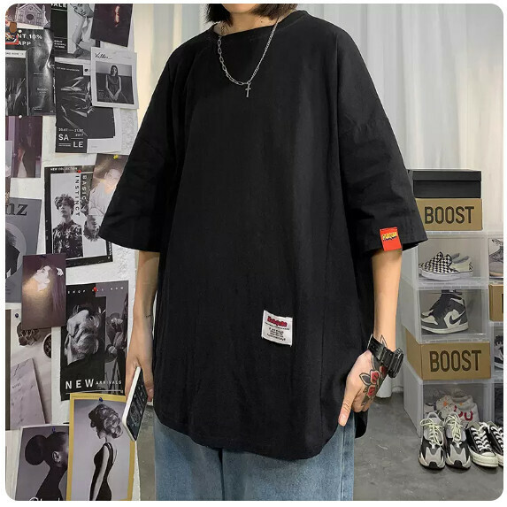 熱賣短袖T恤男（黑色【M_5XL碼】（下單後聯繫客服確認發貨尺碼）