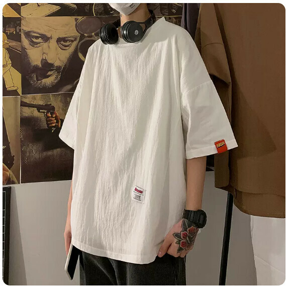 熱賣短袖T恤男（白色【M_5XL碼】（下單後聯繫客服確認發貨尺碼）