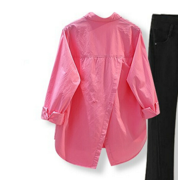 Women's Shirt - Single Piece (Rose Red) (M-4XL) (Contact customer service to confirm size after placing an order) 