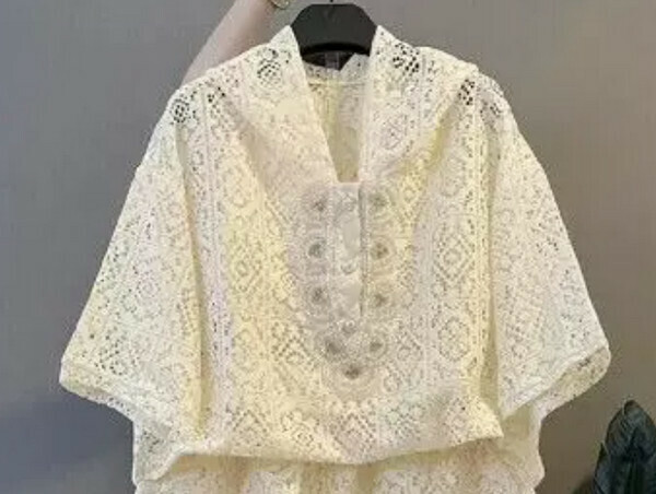Casual hooded lace short sleeve # single piece (apricot) (size M-4XL) (contact customer service to confirm size after placing an order) 