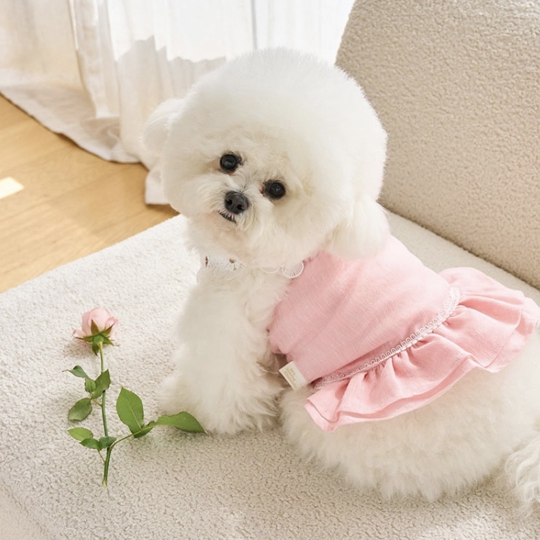 Daisy Linen 涼夏亞麻花裙-桃粉 It’s sunny outside