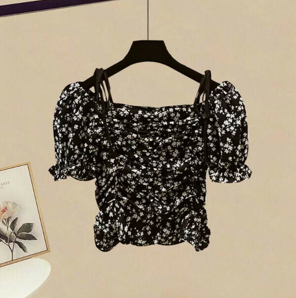 Chiffon #Single Piece (Black) (M-4XL) (Contact customer service to confirm size after placing an order) 