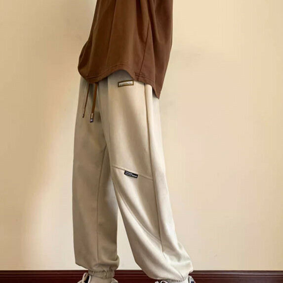 Spring and Autumn Sports Leggings (Apricot [M_3XL size] (contact customer service to confirm the shipping size after placing an order)