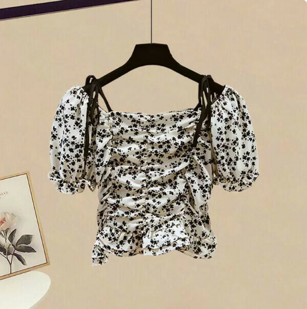 Chiffon Shirt#Single Piece (Apricot) (M-4XL) (Contact customer service to confirm size after placing an order) 