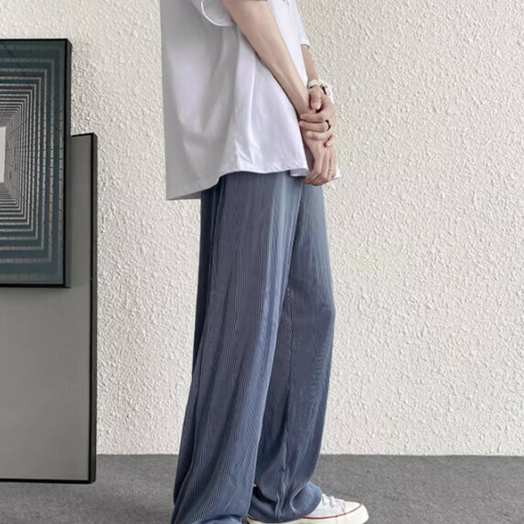 爆款直筒長褲男夏季（藍色【M_5XL碼】（下單後聯繫客服確認發貨尺碼）
