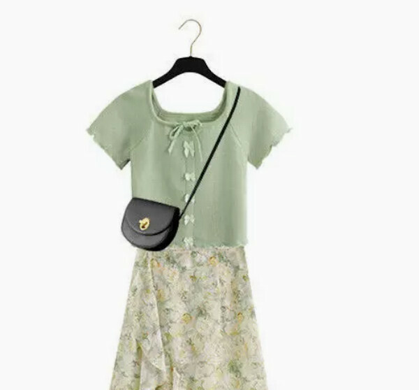 Gentle Girly Knit Top#Single Piece (Green) (M-4XL) (Contact customer service to confirm size after placing an order) 