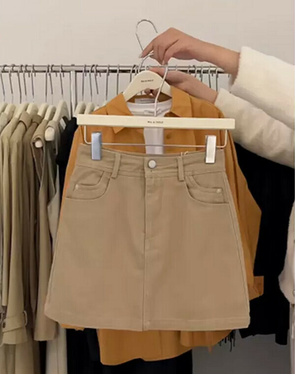 Casual Skirt #Single Piece (Khaki) (M-4XL) (Contact customer service to confirm size after placing an order) 