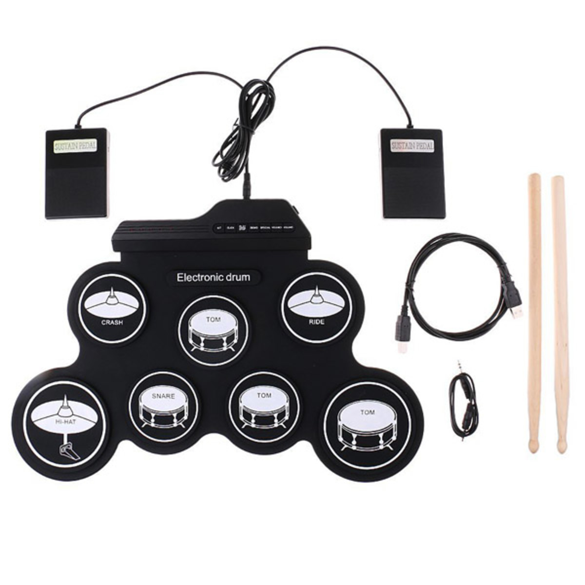 Japan TSK entry-level folding hand-rolled electronic drum P2266