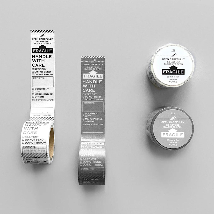 KNOOPWORKS Masking Tape－FRAGILE Series | **1m Length**