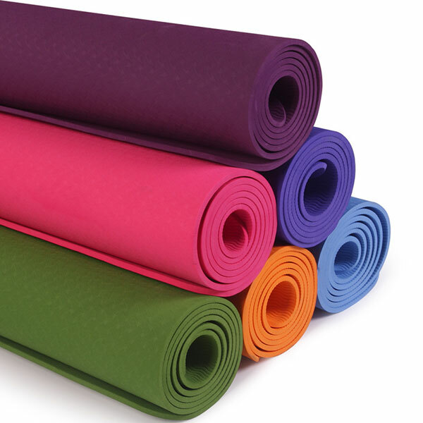 Korea JK upgraded version 6mm thickened environmentally friendly yoga mat (Random Color) J0029