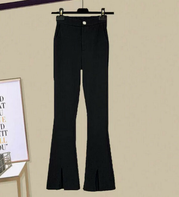 Women's Flared Pants#Single Piece (Black) (M-4XL) (Contact customer service to confirm size after placing an order) 