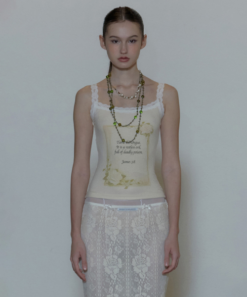 SCULPTOR - Rose Camisole Raw [BABY MONSTER CHIQUITA同款]