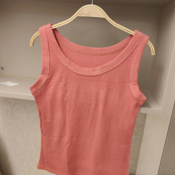 Round neck threaded cotton suspender anti-light vest [Shumei] [80-130 pounds]