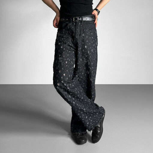 子彈破洞牛仔褲