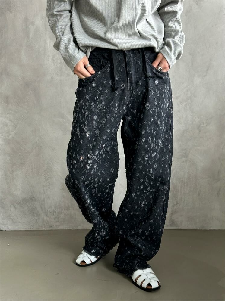 子彈破洞牛仔褲