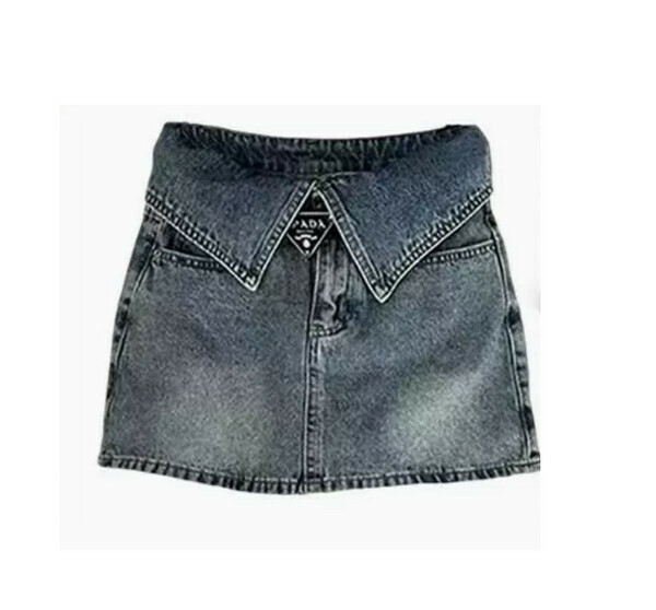 Denim Skirt#Single Piece (Blue) (M-4XL) (Contact customer service to confirm size after placing an order) 